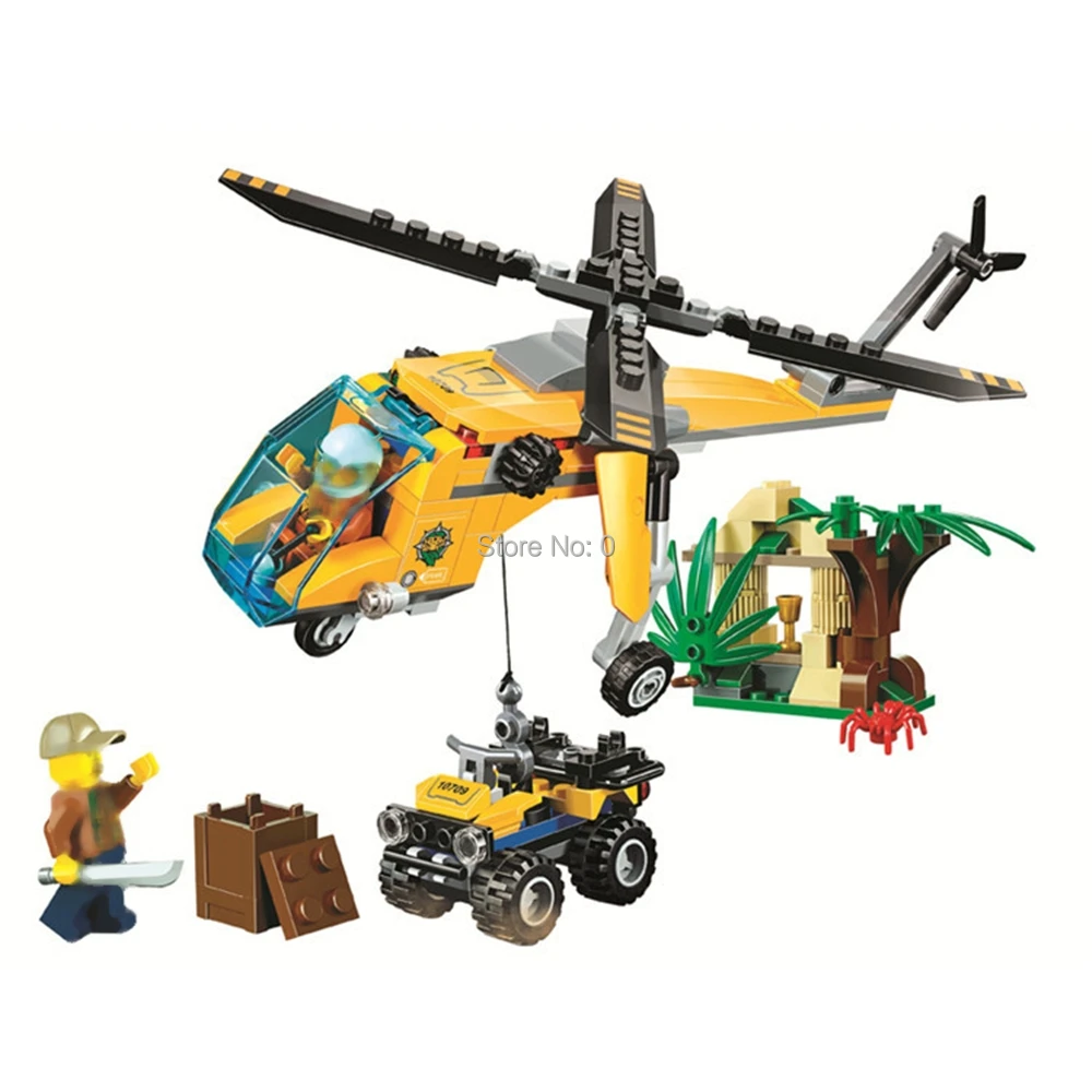 10709 216pcs city jungle cargo helicopter bela 2 figures building block 60158 Bricks Toy
10709 216pcs city jungle cargo helicopter bela 2 figures building block 60158 Bricks Toy