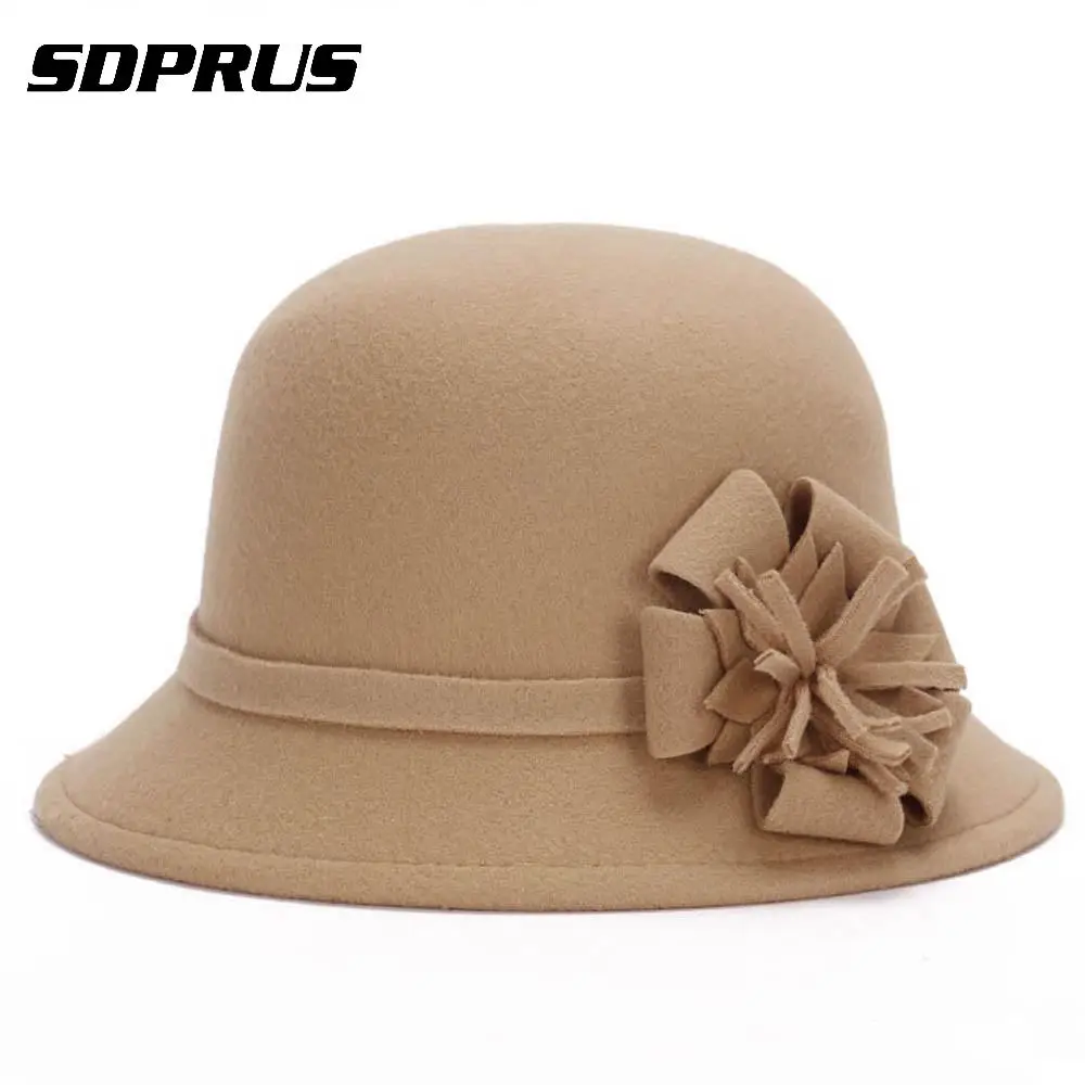 Women Bucket Cap Vintage Elegant Imitation Round Cap Wool Flower Felt Hat Winter Warm Wide Brim Cloche Bucket Cap
Women Bucket Cap Vintage Elegant Imitation Round Cap Wool Flower Felt Hat Winter Warm Wide Brim Cloche Bucket Cap