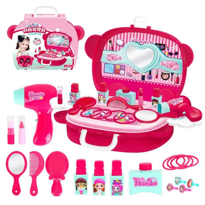 New Children Pretend Play Kid Make Up Toys Makeup Set Hairdressing Simulation Plastic Toy For Girls Dressing Cosmetic Travel Box
New Children Pretend Play Kid Make Up Toys Makeup Set Hairdressing Simulation Plastic Toy For Girls Dressing Cosmetic Travel Box