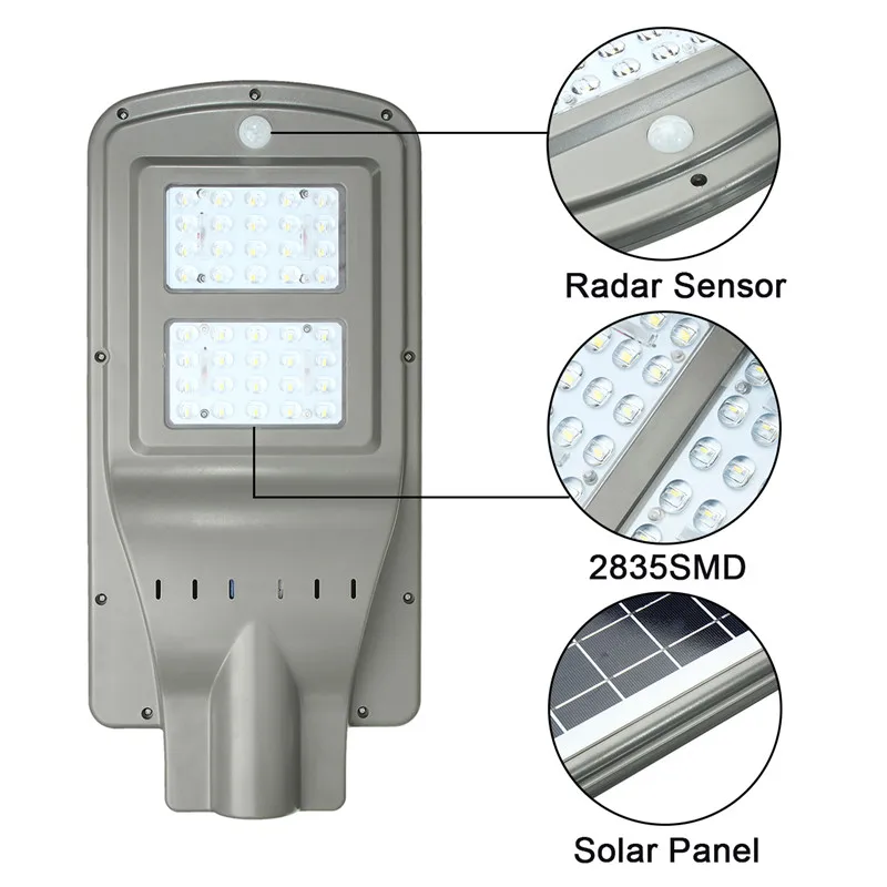40W Solar Powered Radar Sensor Light Control LED Street Light Outdoor Waterproof Wall Lamp
40W Solar Powered Radar Sensor Light Control LED Street Light Outdoor Waterproof Wall Lamp