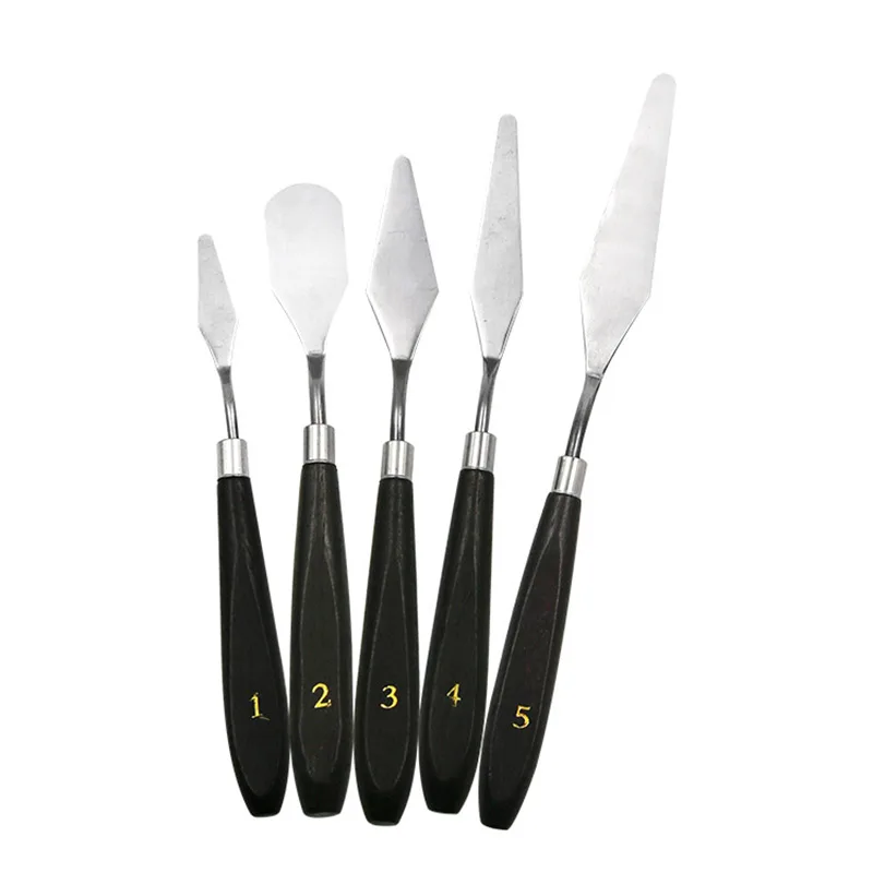 5Pcs Mixed Stainless Steel Palette Scraper Set Spatula Knives For Artist Oil Painting Tools Painting Knife Blade Painting Tools
5Pcs Mixed Stainless Steel Palette Scraper Set Spatula Knives For Artist Oil Painting Tools Painting Knife Blade Painting Tools