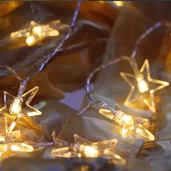 New LED Garland Star String Light 20leds /40leds Room Decor String Lamp Wedding Party Holiday Fairy Lights Novelty Lamp
New LED Garland Star String Light 20leds /40leds Room Decor String Lamp Wedding Party Holiday Fairy Lights Novelty Lamp