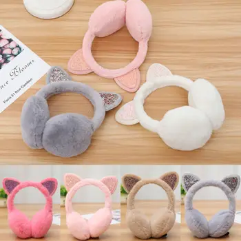 Womens Girl Kids Lovely Cat Ear Warmers Fur Earmuffs Earlap Cover Glitter Sequin Hot New Vogue Cute Cat Plush Woman Warm Earmuff
Womens Girl Kids Lovely Cat Ear Warmers Fur Earmuffs Earlap Cover Glitter Sequin Hot New Vogue Cute Cat Plush Woman Warm Earmuff
