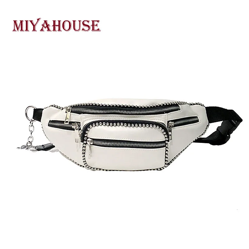 Miyahouse Rivet PU Leather Waist Packs For Women New Solid Color Cellphone Waist Bags Female Simple zipper Coin Wallet Lady
Miyahouse Rivet PU Leather Waist Packs For Women New Solid Color Cellphone Waist Bags Female Simple zipper Coin Wallet Lady
