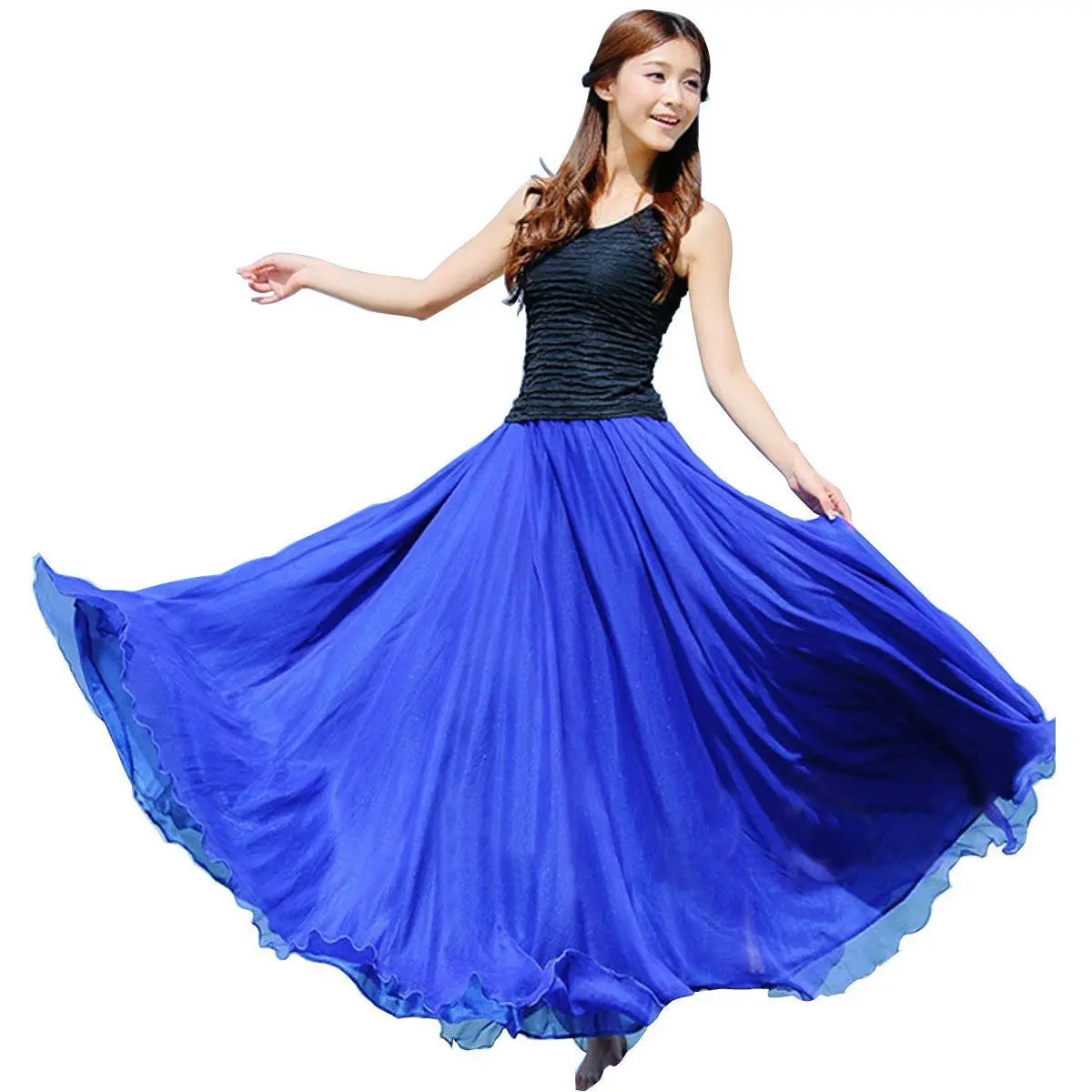 15 Color Women Chiffon Solid Skirt Long Fancy Beach Boho Casual Maxi Skirt Fashion Style Maxi Kleid Hot Sale
15 Color Women Chiffon Solid Skirt Long Fancy Beach Boho Casual Maxi Skirt Fashion Style Maxi Kleid Hot Sale