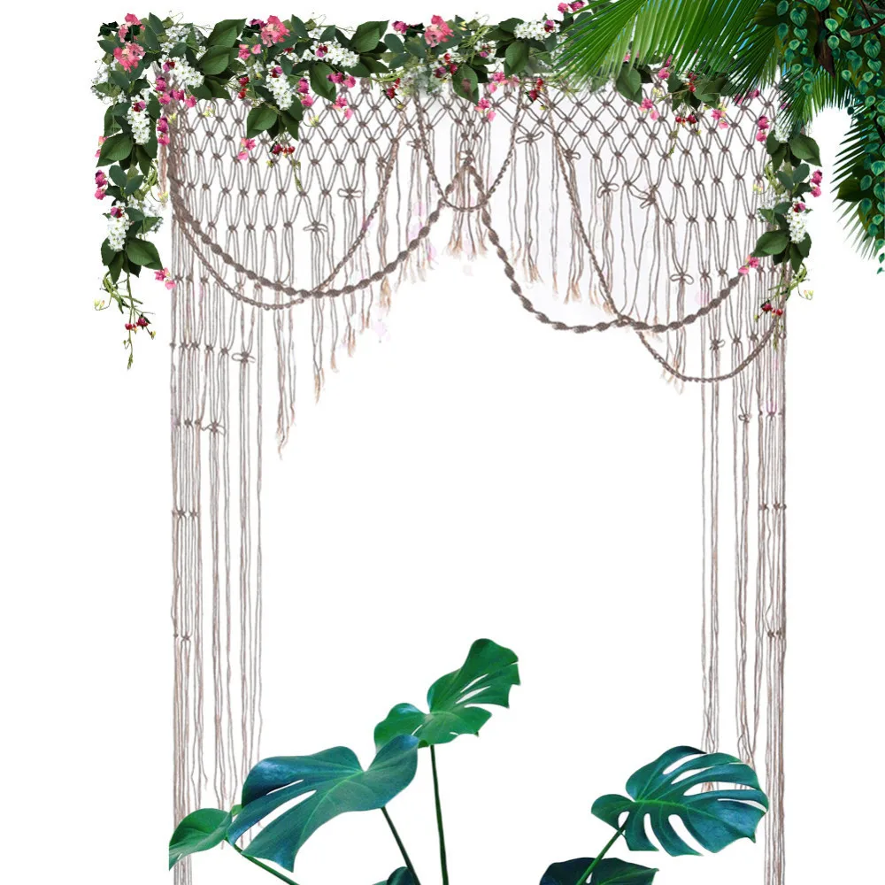 1.5x2m Handmade Macrame Hand Woven Sequin Door Curtain Wedding Party Backdrop Home Hanging Decoration Curtain Tapestry
1.5x2m Handmade Macrame Hand Woven Sequin Door Curtain Wedding Party Backdrop Home Hanging Decoration Curtain Tapestry