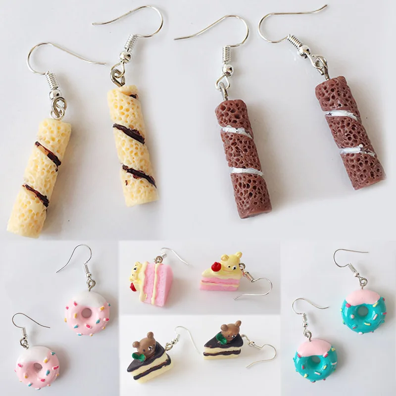 New Melaleuca cake Donuts Cake Drop Earrings Handmade Lovely Valentines Gift Food 1Pair Cartoon Fashion Jewelry Candy Color Cute
New Melaleuca cake Donuts Cake Drop Earrings Handmade Lovely Valentines Gift Food 1Pair Cartoon Fashion Jewelry Candy Color Cute