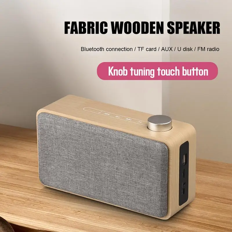 W5A портативный деревянный беспроводной динамик сабвуфер стерео Bluetooth s радио вода