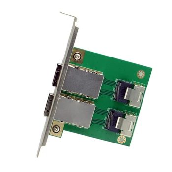 10pcs/lot Chenyang Dual Ports Mini SAS SFF-8088 to SAS 36Pin SFF-8087 PCBA Female Adapter with PCI Bracket
10pcs/lot Chenyang Dual Ports Mini SAS SFF-8088 to SAS 36Pin SFF-8087 PCBA Female Adapter with PCI Bracket