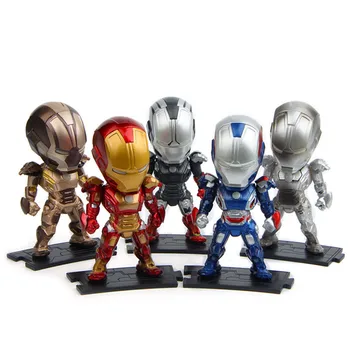 5 pcs/set Iron Man figure toy The Avengers hero Ironman doll cosplay decorative birthday gift desktop car model 10cm Q version
5 pcs/set Iron Man figure toy The Avengers hero Ironman doll cosplay decorative birthday gift desktop car model 10cm Q version