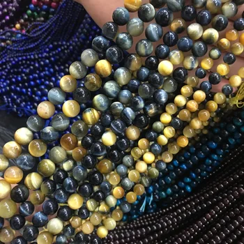 Natural Stone Beads Blue Yellow Tiger Eye 6/8/10mm Fashion Jewelry Loose Beads for Jewelry Making Necklace DIY Bracelet
Natural Stone Beads Blue Yellow Tiger Eye 6/8/10mm Fashion Jewelry Loose Beads for Jewelry Making Necklace DIY Bracelet