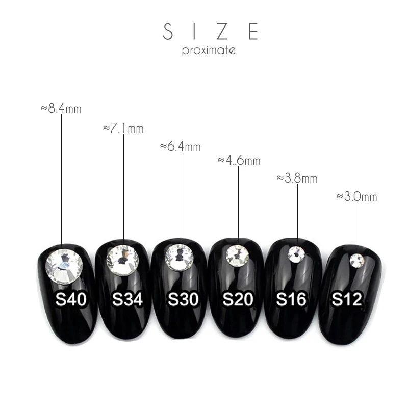 Supper Glitter Nail Stones SS12-SS40 Big Size Glass Rhinestones For Nails Art Decorations Jewelry Clear AB Gems Handicrafts DIY
Supper Glitter Nail Stones SS12-SS40 Big Size Glass Rhinestones For Nails Art Decorations Jewelry Clear AB Gems Handicrafts DIY