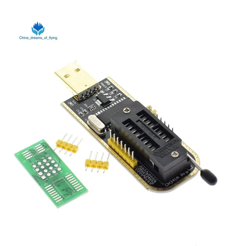 CH341A CH341 24 25 Series EEPROM Flash BIOS USB Programmer with Software & Driver
CH341A CH341 24 25 Series EEPROM Flash BIOS USB Programmer with Software & Driver