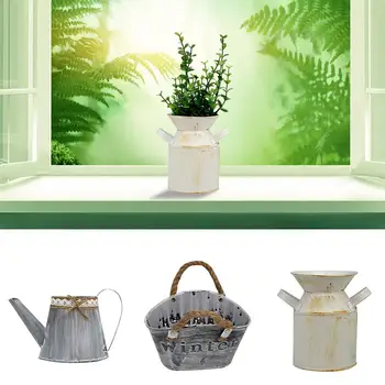 Innovative Modern Iron Flower Bucket Restaurant Iron Storage Barrel Simulated Flower Pot Succulent Plant Iron Barrel Bonsai Pot
Innovative Modern Iron Flower Bucket Restaurant Iron Storage Barrel Simulated Flower Pot Succulent Plant Iron Barrel Bonsai Pot