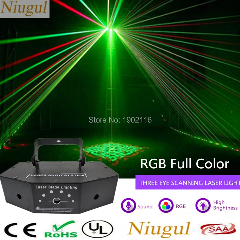 RGB Full Color 3 Lens Beam Optical Network Scan Laser Light With Patterns/Home Party KTV Projector Scanning Laser Stage Lighting
RGB Full Color 3 Lens Beam Optical Network Scan Laser Light With Patterns/Home Party KTV Projector Scanning Laser Stage Lighting