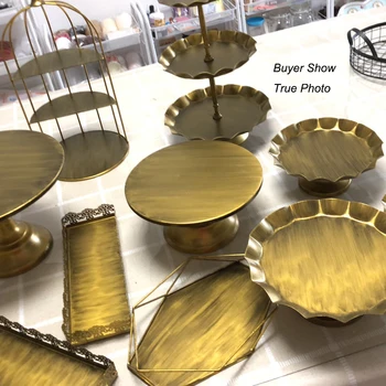 Gold Cake Stand Set Vintage Cake Tools Cupcake Tray Home Decoration Dessert Table Party Supplier Bake Ware Storage Racks
Gold Cake Stand Set Vintage Cake Tools Cupcake Tray Home Decoration Dessert Table Party Supplier Bake Ware Storage Racks