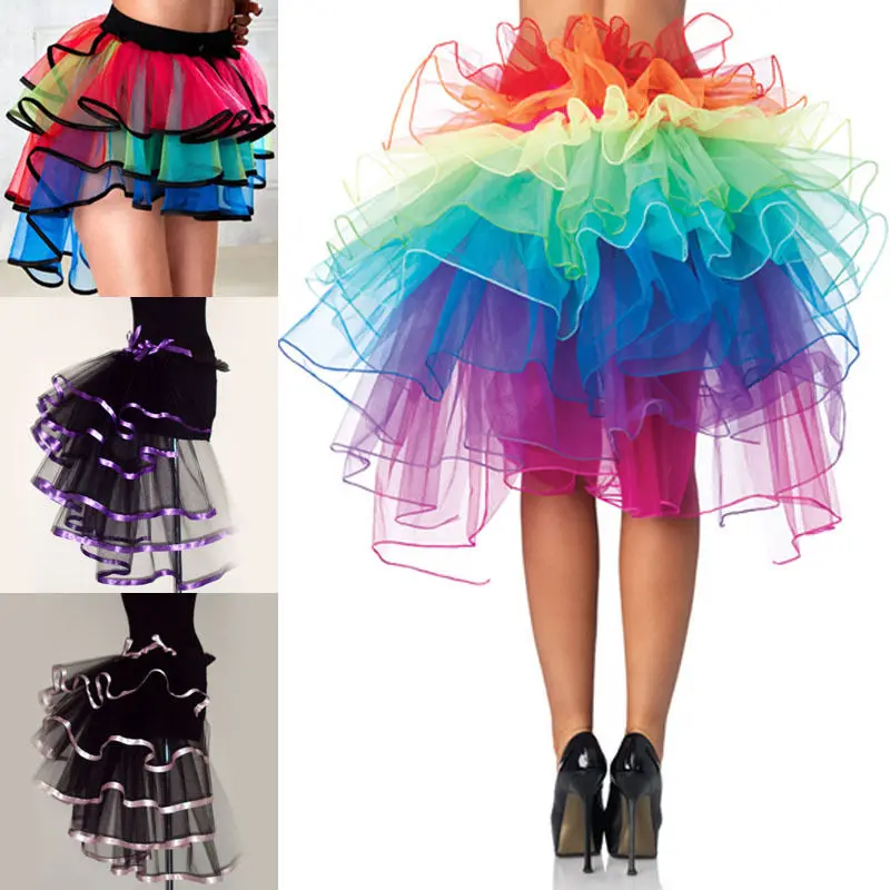 2019 Hot sale Sexy Womens Costume Skirts rainbow Girls Ball Party Colorful Petticoat Tutu Skirt Underskirt Fancy Mini Skirt
2019 Hot sale Sexy Womens Costume Skirts rainbow Girls Ball Party Colorful Petticoat Tutu Skirt Underskirt Fancy Mini Skirt