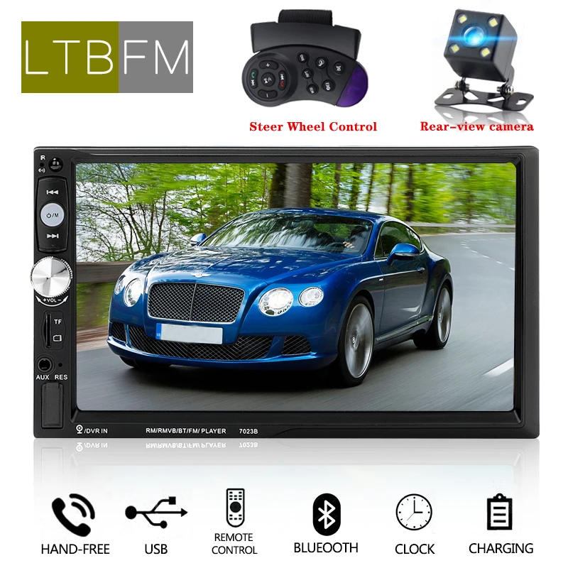 LTBFM Universal Auto Radio 2 Din Multimedia Car Radio Stereo 7" Touch Screen Autoradio MP5 Bluetooth Car Audio USD SD AUX Input 
LTBFM Universal Auto Radio 2 Din Multimedia Car Radio Stereo 7" Touch Screen Autoradio MP5 Bluetooth Car Audio USD SD AUX Input