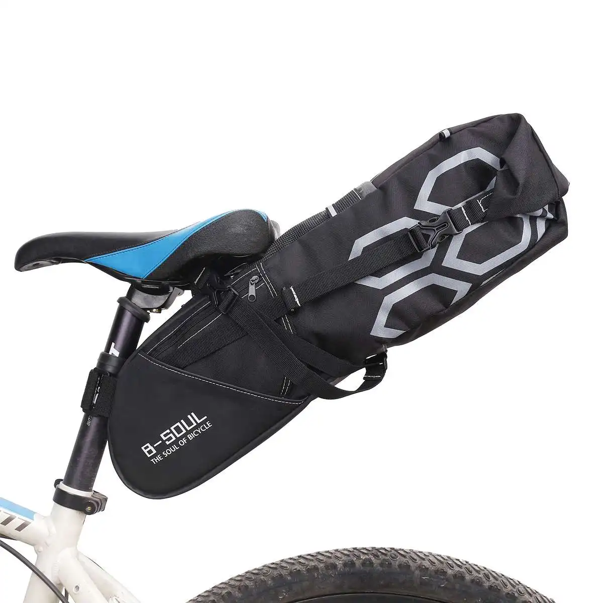 Waterproof Saddle Bike Bag Large Capacity 1.2L Bicycle Tail Bag Cycling Seat Pouch Rear Pannier Pack Water Cycling Accessories
Waterproof Saddle Bike Bag Large Capacity 1.2L Bicycle Tail Bag Cycling Seat Pouch Rear Pannier Pack Water Cycling Accessories