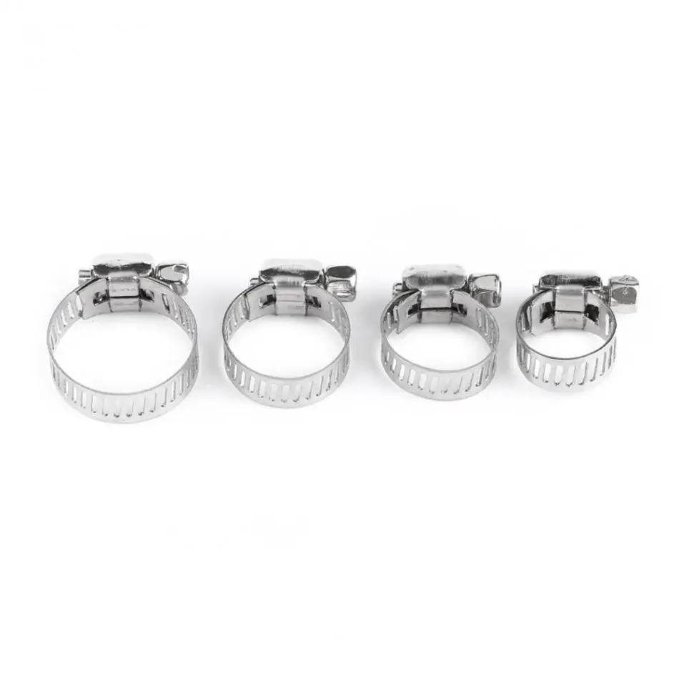 10pcs/Lot Clamps Adjustable Hose Clamp Screw Band Hose Clamps Fuel Pipe Clips For Woodworking Stainless Steel
10pcs/Lot Clamps Adjustable Hose Clamp Screw Band Hose Clamps Fuel Pipe Clips For Woodworking Stainless Steel