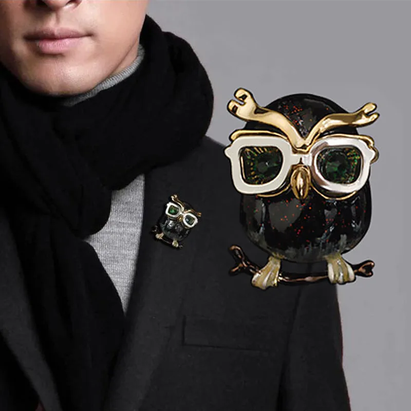 Fashion 1PC Business Suit Animal Owl Brooches Women Unique Glasses Birds Brooches For Gloves Sand Bag Hats scarves
Fashion 1PC Business Suit Animal Owl Brooches Women Unique Glasses Birds Brooches For Gloves Sand Bag Hats scarves
