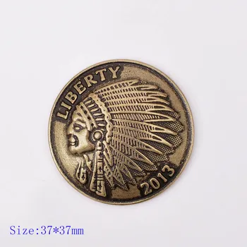 10pc 37X37MM Antique Brass Southeast Biker Punk Indian Head Liberty Conchos For Belt Leather Craft Decoration Screw Back
10pc 37X37MM Antique Brass Southeast Biker Punk Indian Head Liberty Conchos For Belt Leather Craft Decoration Screw Back