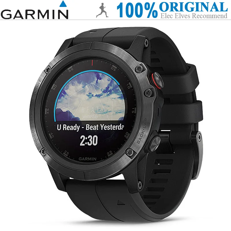 

GARMIN Fenix 5X Plus Smart Watches (Sapphire Mirror, GPS, Pedometer, Heart Rate Monitor, Sync Sports Data, 16GB ROM, Waterproof)