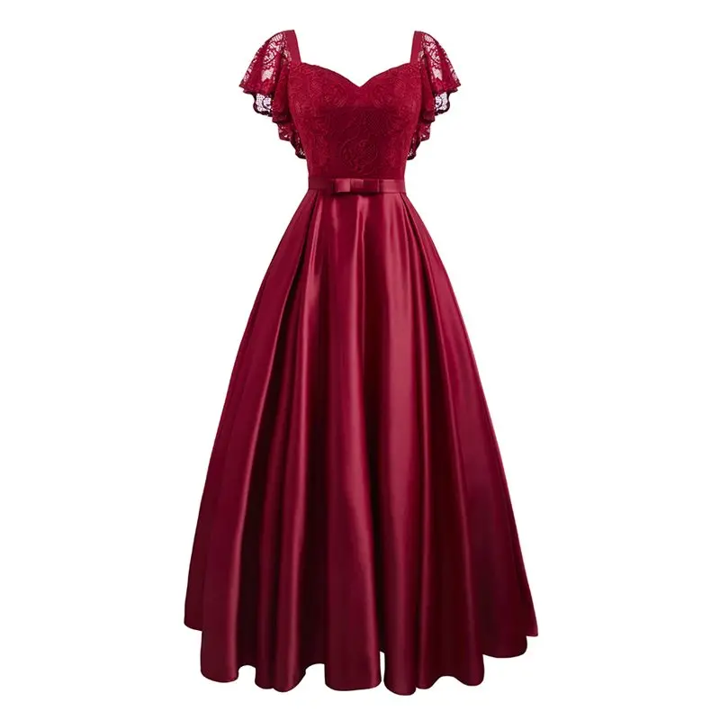 Women Sexy Lace Party Dress Elegant Ruffle Hook Flower Backless Ladies Summer Fashion A Line Big Swing Prom Vintage Dresses 2019
Women Sexy Lace Party Dress Elegant Ruffle Hook Flower Backless Ladies Summer Fashion A Line Big Swing Prom Vintage Dresses 2019