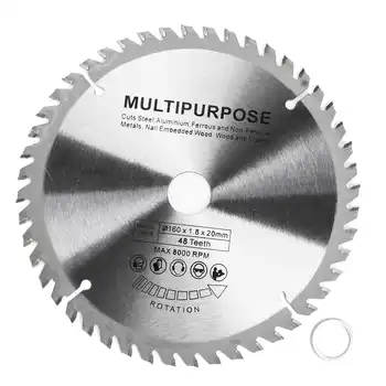 48 Teeth 8000RPM Steel Wood Plunge Saw Blade 160mm x 20mm x 1.8mm Multi-function Blade
48 Teeth 8000RPM Steel Wood Plunge Saw Blade 160mm x 20mm x 1.8mm Multi-function Blade