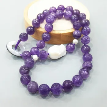 LiiJi Unique Amethysts/Jaspers/Blue Lace Agates/Rubys Zoisite/Onyx/Kyanite Baoque Pearl Shell Clasp Necklace
LiiJi Unique Amethysts/Jaspers/Blue Lace Agates/Rubys Zoisite/Onyx/Kyanite Baoque Pearl Shell Clasp Necklace
