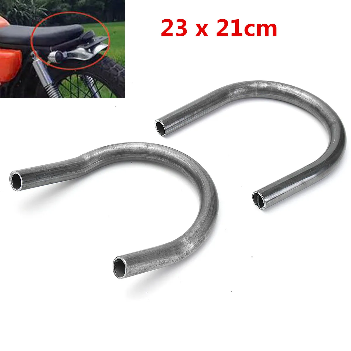 1x Univesal Motorcycle Racer Rear Upswept/Flat Seat Loop Frame Hoop Loop End Brat For Yamaha For Suzuki For Honda 23 x 21cm
1x Univesal Motorcycle Racer Rear Upswept/Flat Seat Loop Frame Hoop Loop End Brat For Yamaha For Suzuki For Honda 23 x 21cm