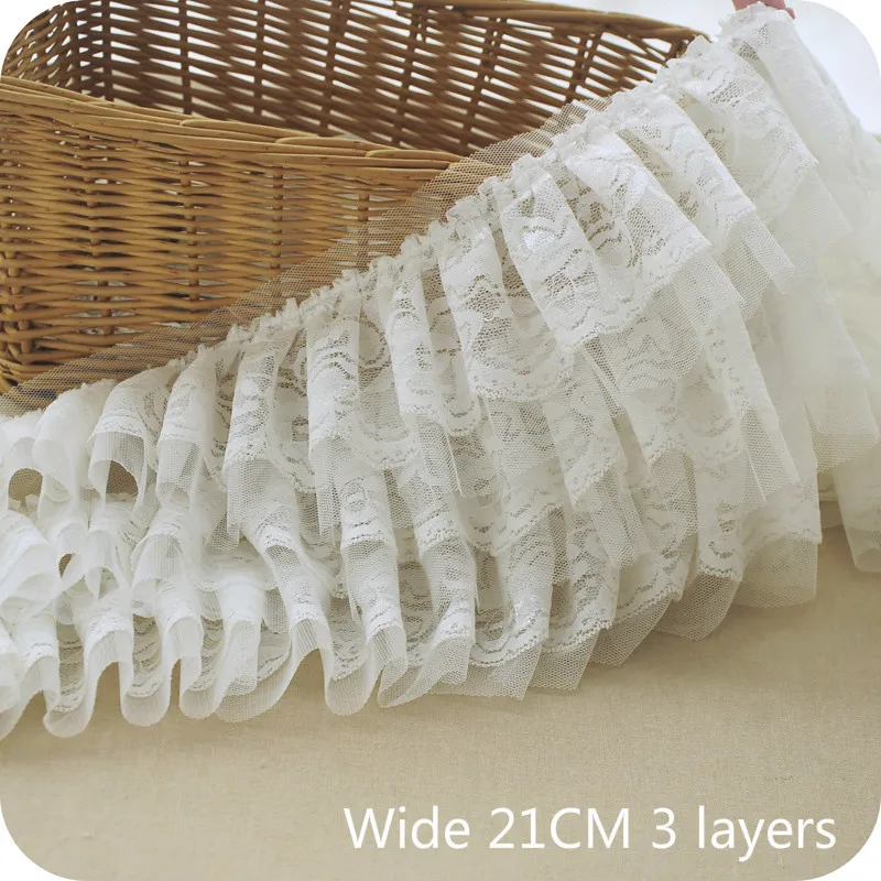 1Yard Luxury Tulle Elastic Pleated Chiffon Lace Folded Sewing Fabric Lace Applique Ribbon Trim Wedding Dentelle Guipure Supplies
1Yard Luxury Tulle Elastic Pleated Chiffon Lace Folded Sewing Fabric Lace Applique Ribbon Trim Wedding Dentelle Guipure Supplies