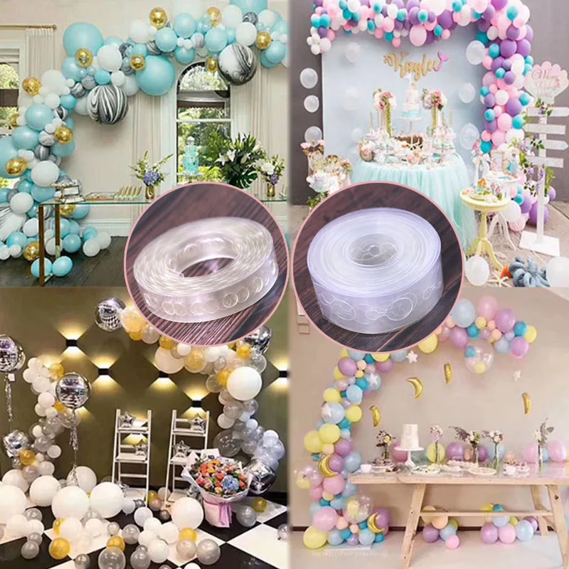 

Wedding balloon chain arch decoration helium balloon decoration rubber chain 1PC Party PVC Festival supplies transparent 5m