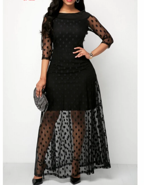 Woman Plus Size Dress Ladies Polka Dot Vintage Long Sleeve Dot Boho Lace Tulle Dresses Women Party Bodycon Maxi Dresses Vestidos
Woman Plus Size Dress Ladies Polka Dot Vintage Long Sleeve Dot Boho Lace Tulle Dresses Women Party Bodycon Maxi Dresses Vestidos