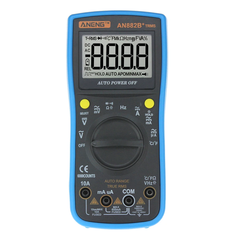 1 Pc High Accuracy Auto Range Digital Meter Multimeter Ampere Voltage Capacitance Resistance Meter Tester with Crocodile Clips
1 Pc High Accuracy Auto Range Digital Meter Multimeter Ampere Voltage Capacitance Resistance Meter Tester with Crocodile Clips