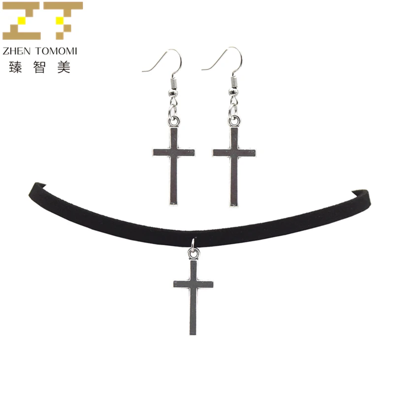 ZHEN TOMOMI Women's Fashion Jewelry Sets Vintage Retro Cross Choker Necklace/Drop Earrings Women 2017 Jewelry Sets Wholesale
ZHEN TOMOMI Women's Fashion Jewelry Sets Vintage Retro Cross Choker Necklace/Drop Earrings Women 2017 Jewelry Sets Wholesale
