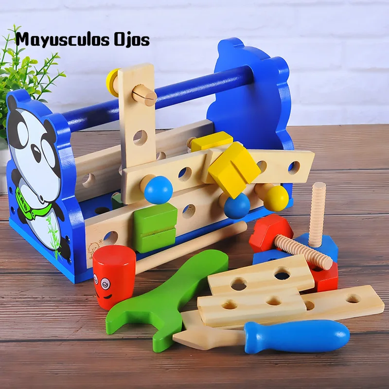 Wooden Detachable Nut Assembly Toolbar Children DIY Toolbox Cartoon Toolboard Educational Toys
Wooden Detachable Nut Assembly Toolbar Children DIY Toolbox Cartoon Toolboard Educational Toys