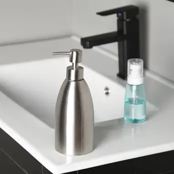 500ML Stainless Steel Soap Dispenser Kitchen Sink Faucet Bath Liquid Shampoo Box Soap Container
500ML Stainless Steel Soap Dispenser Kitchen Sink Faucet Bath Liquid Shampoo Box Soap Container