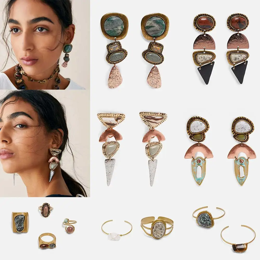 JUST FEEL ZA Boho Stone Beads Ethnic Big Dangle Earrings Women 2019 Vintage Statement Long Drop Earring Wedding Fashion Jewelry
JUST FEEL ZA Boho Stone Beads Ethnic Big Dangle Earrings Women 2019 Vintage Statement Long Drop Earring Wedding Fashion Jewelry