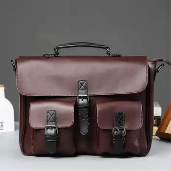 Men Leather Black Briefcase Business Handbag Messenger Shoulder Bags Male Vintage Shoulder Bag Men's Large Laptop Travel Bags
Men Leather Black Briefcase Business Handbag Messenger Shoulder Bags Male Vintage Shoulder Bag Men's Large Laptop Travel Bags