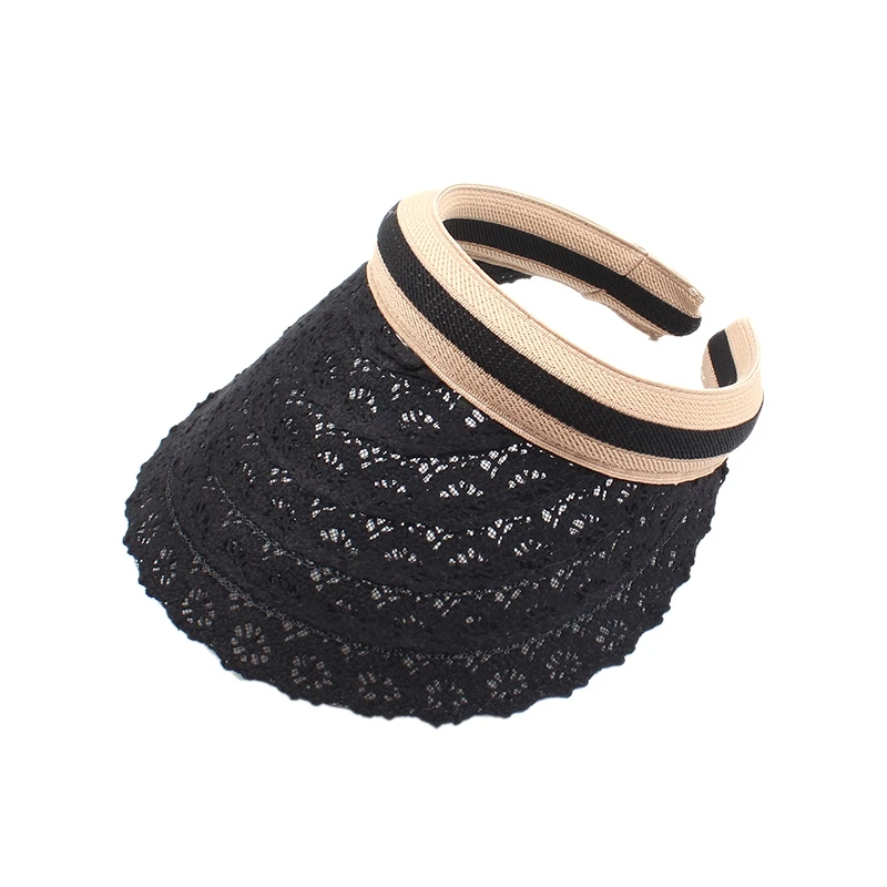 Summer Lace Empty Top Visor Outdoor Fashion Hollow Beach Hat Sun Protection Uv Cap
Summer Lace Empty Top Visor Outdoor Fashion Hollow Beach Hat Sun Protection Uv Cap