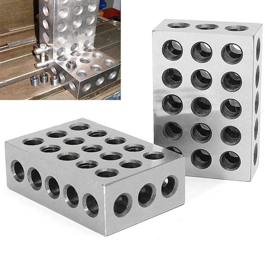 2pcs/set British System Chrome Steel Precise Easy Operate Layout 23 Holes Clamping Parallel Block Professional Milling Tool
2pcs/set British System Chrome Steel Precise Easy Operate Layout 23 Holes Clamping Parallel Block Professional Milling Tool