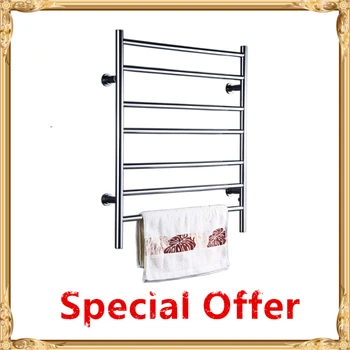 

Special Offer Stainless Steel Electric Wall Mounted Towel Warmer 220V Bathroom Accessories Racks,Heated Towel Rail HZ-926SP