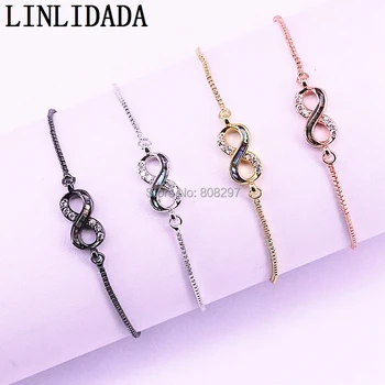 10Pcs Micro Pave CZ Zirconia Abalone Shell Charm 8 Shape Connector Bracelets For Women Jewelry In 4 Colors LL-B022
10Pcs Micro Pave CZ Zirconia Abalone Shell Charm 8 Shape Connector Bracelets For Women Jewelry In 4 Colors LL-B022