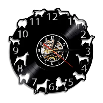 1Piece Lovely Dogs Pug Dogs Vinyl Record Wall Clock Pet Wall Art Animals Vintage Timepiece Handmade Gift Puppy Home Decor
1Piece Lovely Dogs Pug Dogs Vinyl Record Wall Clock Pet Wall Art Animals Vintage Timepiece Handmade Gift Puppy Home Decor
