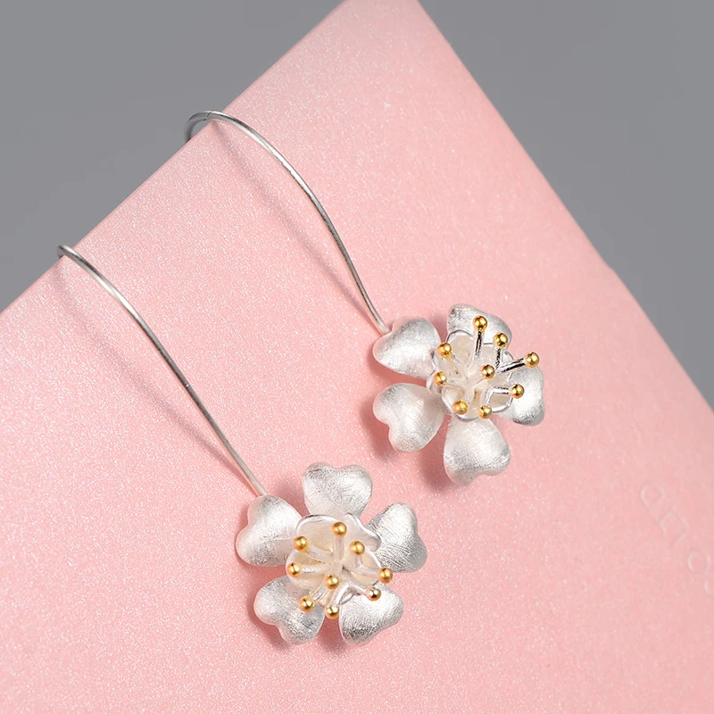 925 Sterling Silver Manual personality Long flowers Earrings For Women Fashion Jewelry sterling-silver-jewelry pendientes
925 Sterling Silver Manual personality Long flowers Earrings For Women Fashion Jewelry sterling-silver-jewelry pendientes