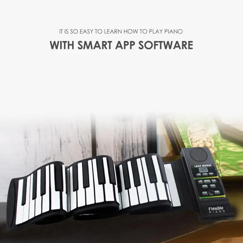 Portable 49 Keys / 88 Keys Flexible Silicone Roll Up Piano Folding Keyboard for Children Student PN88S Musical Instruments
Portable 49 Keys / 88 Keys Flexible Silicone Roll Up Piano Folding Keyboard for Children Student PN88S Musical Instruments