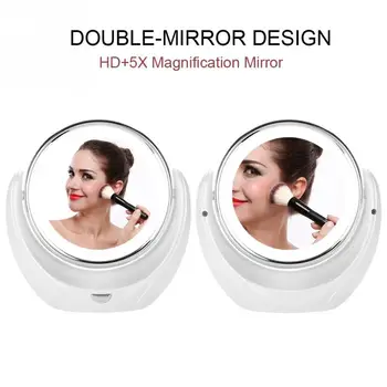 LED HD 5X Magnifier 360 Degree Rotatable Double-mirror Makeup Vanity Mirror Table Desktop Makeup Magnifying Mirrors Vanity
LED HD 5X Magnifier 360 Degree Rotatable Double-mirror Makeup Vanity Mirror Table Desktop Makeup Magnifying Mirrors Vanity