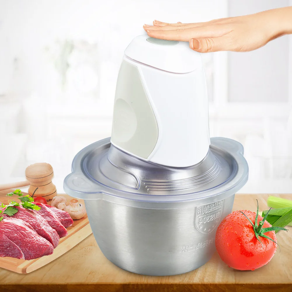 2L Electric Meat Grinder Food Processor Stainless Steel Vegetable Fruit Cutter Household Mixer Chopper Kitchen Tools Accessories
2L Electric Meat Grinder Food Processor Stainless Steel Vegetable Fruit Cutter Household Mixer Chopper Kitchen Tools Accessories