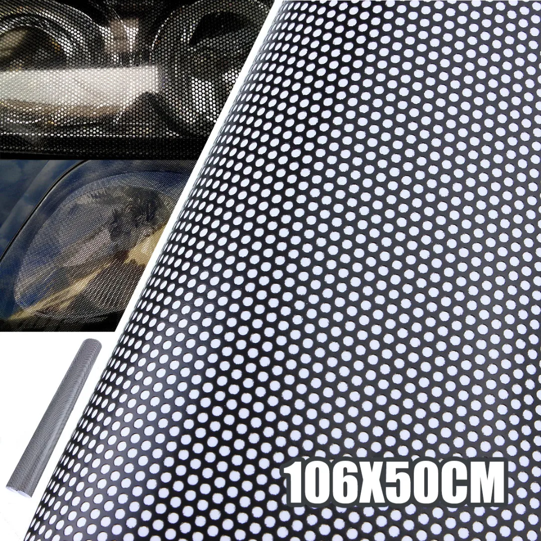 Mayitr 1pc 106x50cm Headlight Mesh Film Perforated Car Rear Light Tinting Sticker Like Fly-Eye for Car Styling
Mayitr 1pc 106x50cm Headlight Mesh Film Perforated Car Rear Light Tinting Sticker Like Fly-Eye for Car Styling